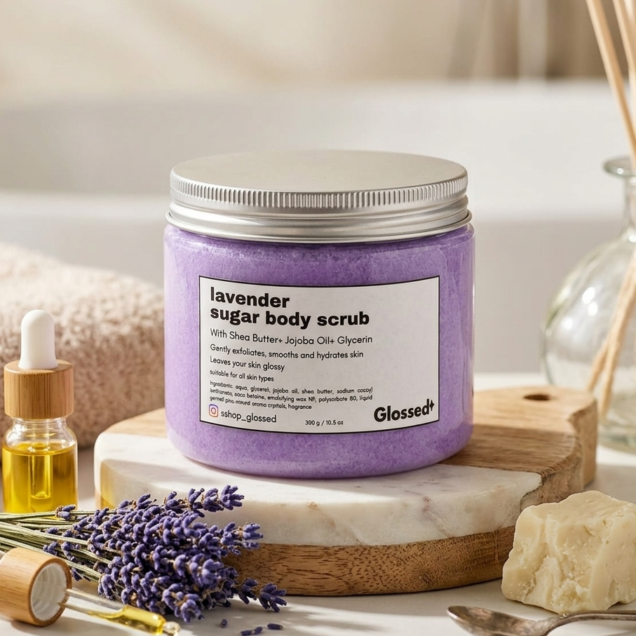 Lavender body scrub