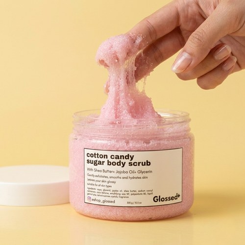 Cotton candy body scrub