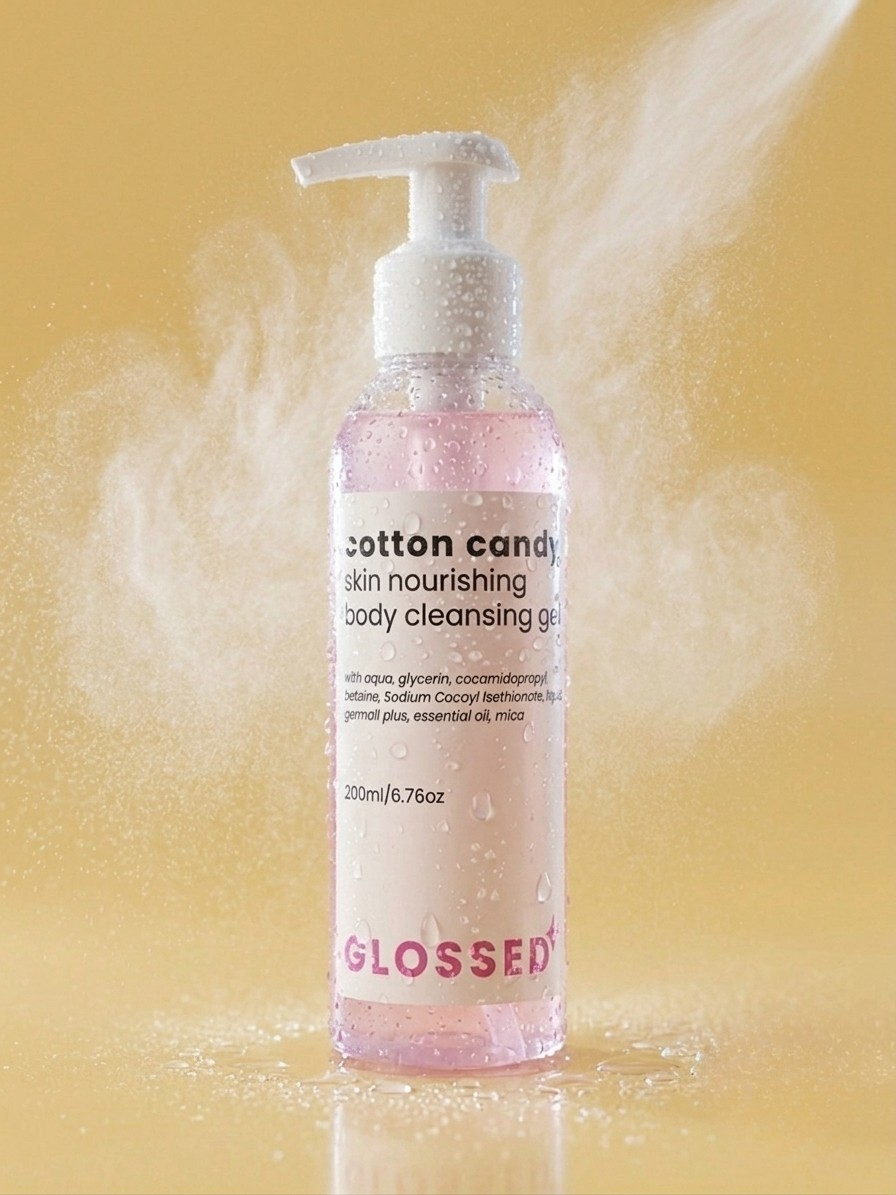 Cotton candy glycerin infused body cleansing gel