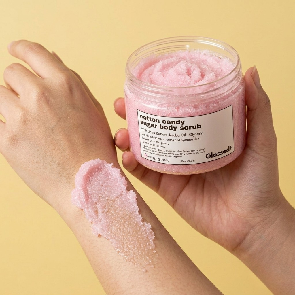 Cotton candy body scrub
