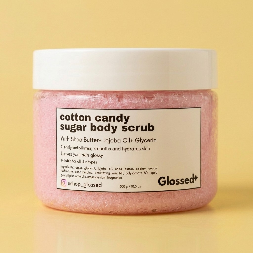 Cotton candy body scrub