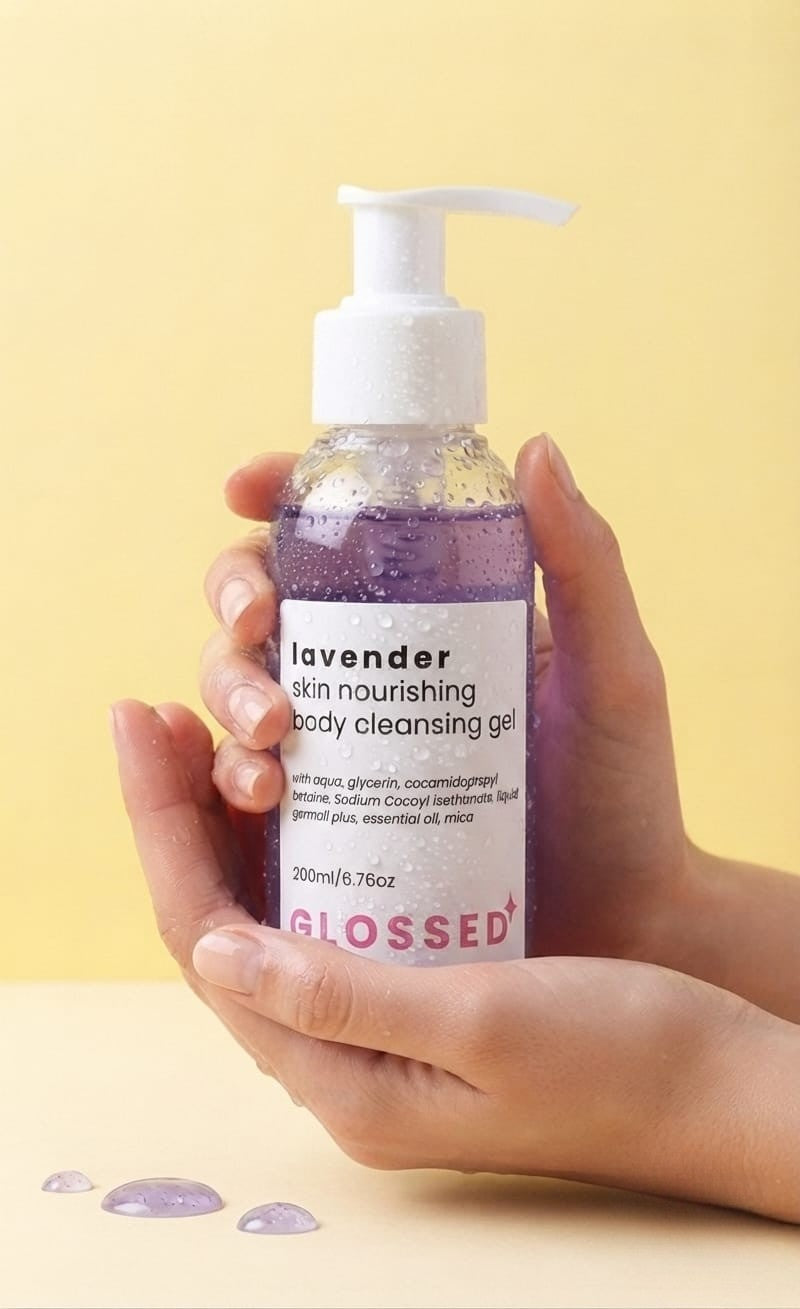 Lavender glycerin infused body cleansing gel