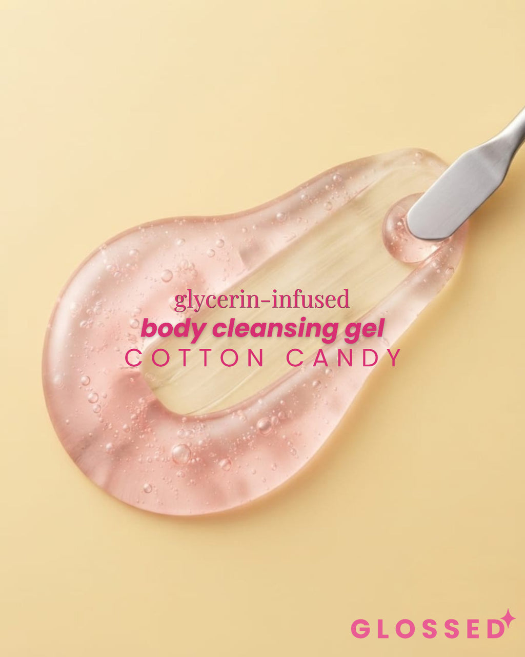 Cotton candy glycerin infused body cleansing gel