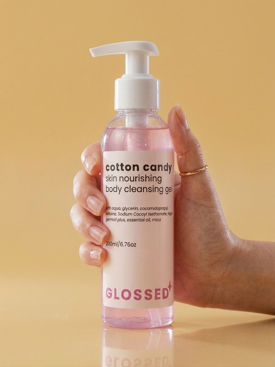 Cotton candy glycerin infused body cleansing gel