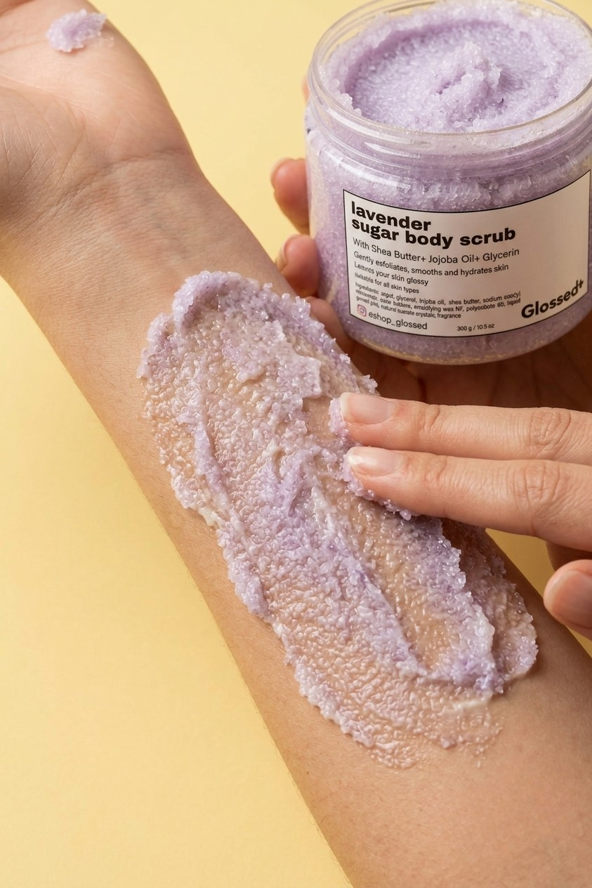 Lavender body scrub